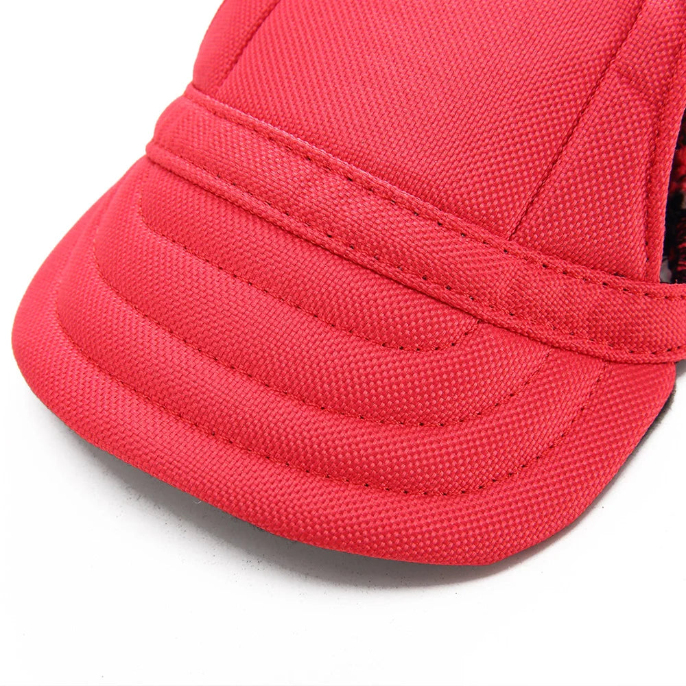 Dog Hat Summer Dog Cat Sun Hat with Ear Holes Adjustable Pet Baseball Cap for Small and Medium Dogs Cats Pet Accessories