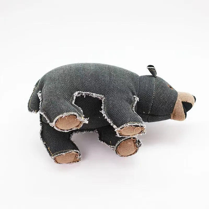 Pet dog vocal canvas toy puzzle bite resistant companion training interactive perfect gift for large and medium-sized dogs