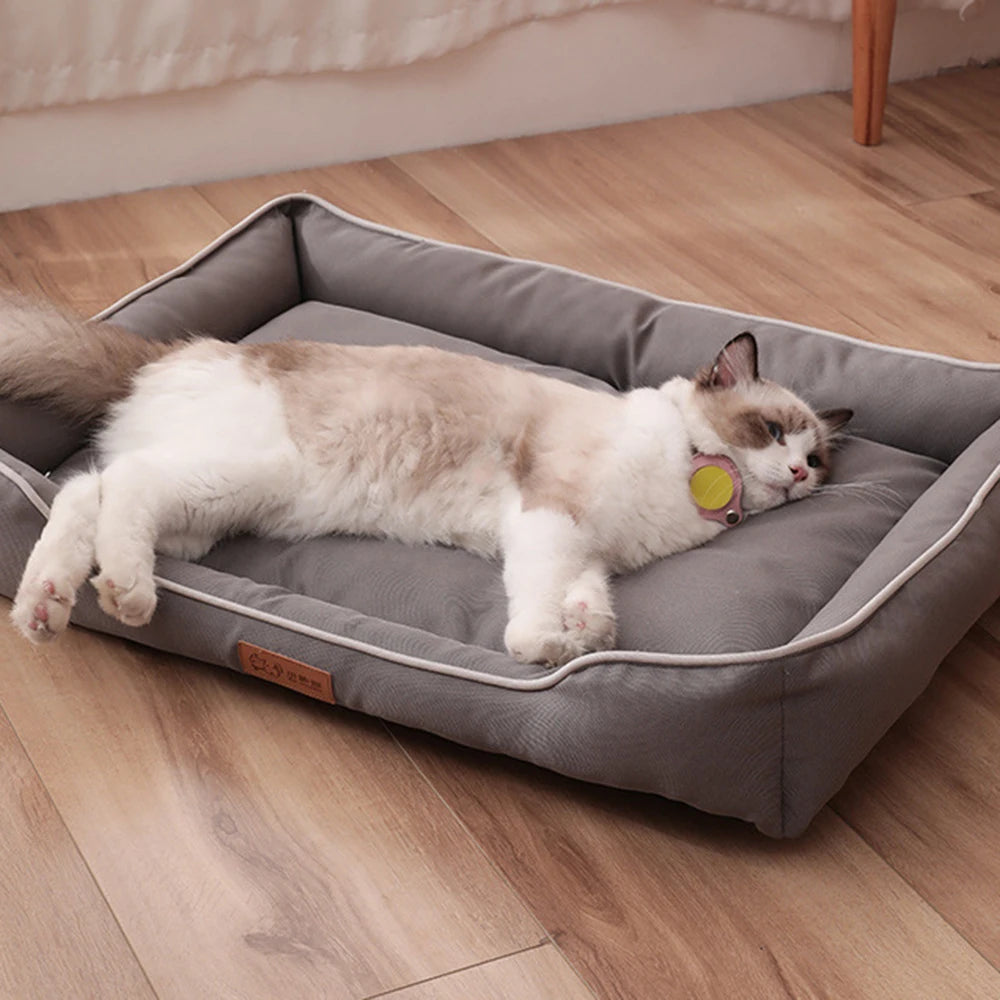 Soft Dog Sofa Square Pet Bed for Small Large Dogs Cats Thickened Waterproof Bite-resistant Dog Bed Pet House Sofa