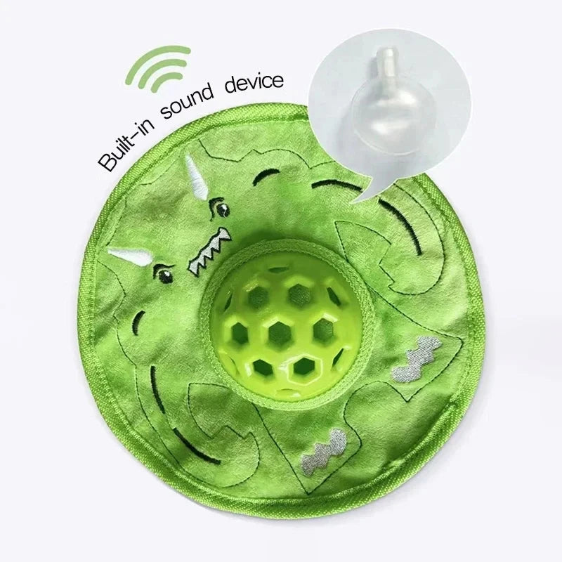 Rubber flannelette leaky food cartoon dog toy teeth to accompany boredom suitable for large, small and medium dogs