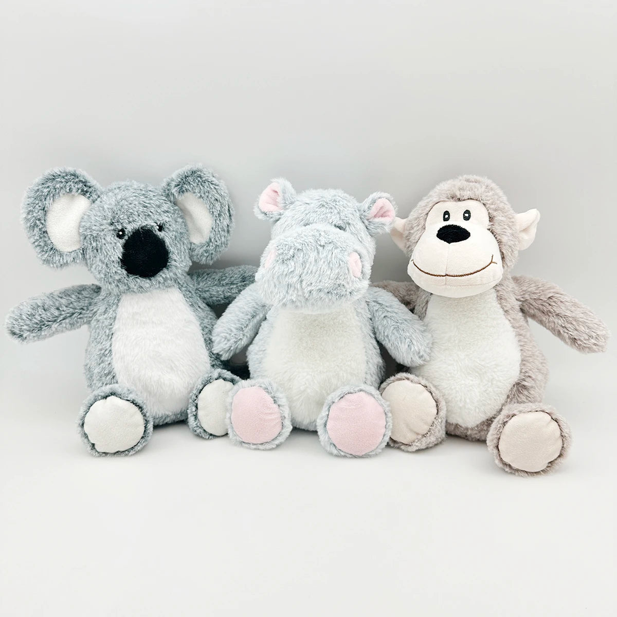 Pet dogs squeeze, squeak, hippopotamus, teddy bear, monkey plush toys accompany all kinds of dogs, big, medium, small
