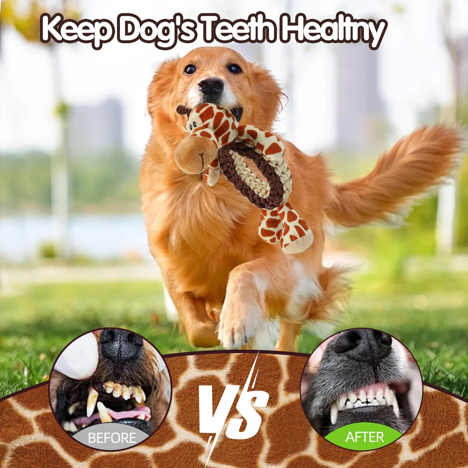 Hand-woven pet dog toys, bite resistant, vocal, teeth cleaning, suitable for large dogs，Outdoor training and stress relief tools