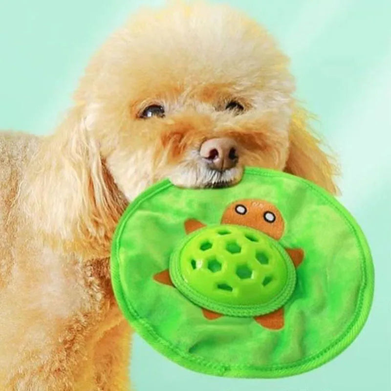 Rubber flannelette leaky food cartoon dog toy teeth to accompany boredom suitable for large, small and medium dogs