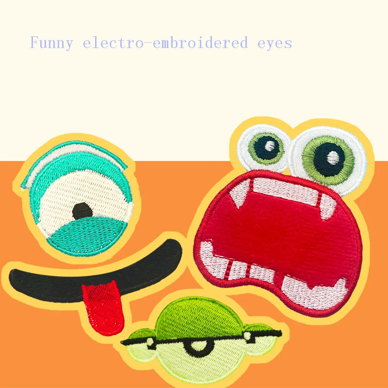 2025 New Pet Dog Plush Cute Cartoon Big Eye Monster Toy, Voice Interaction, Anti demolition Home, the Perfect Gift for Dogs