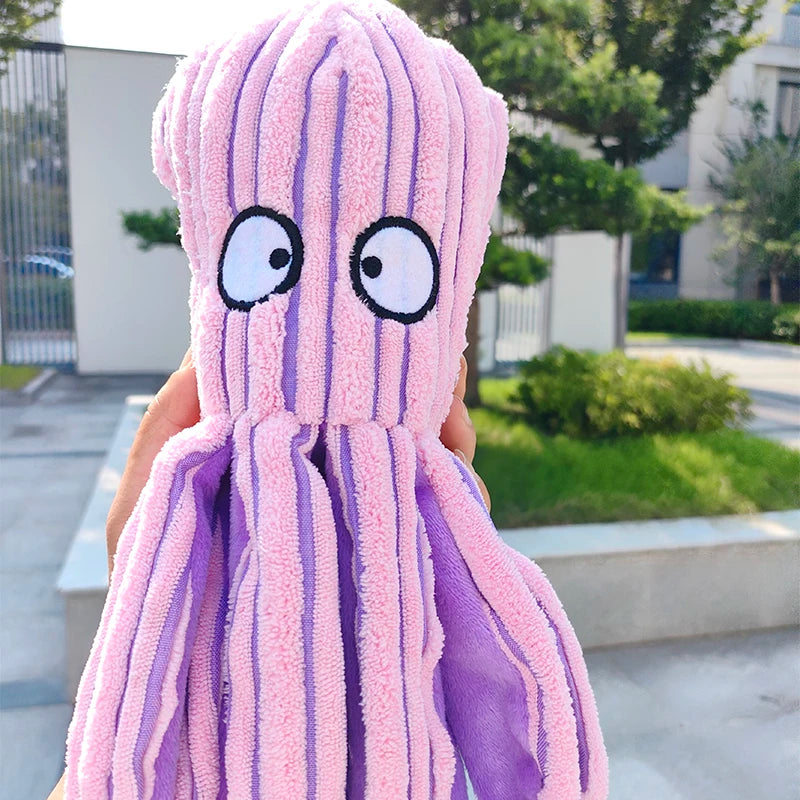 Pet Plush Toy Cat Dog Voice Octopus Shell Puzzle Toy Bite Resistant Interactive Pet Dog Teeth Cleaning Chew Toy Pet Supplies