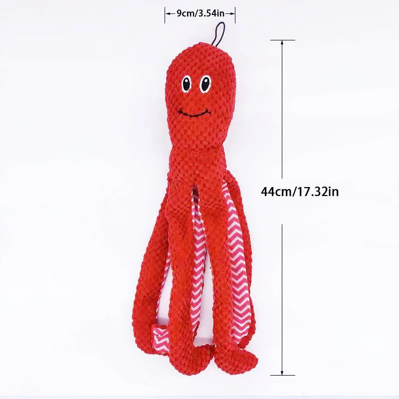 Pet Plush Toy Cat Dog Voice Octopus Shell Puzzle Toy Bite Resistant Interactive Pet Dog Teeth Cleaning Chew Toy Pet Supplies