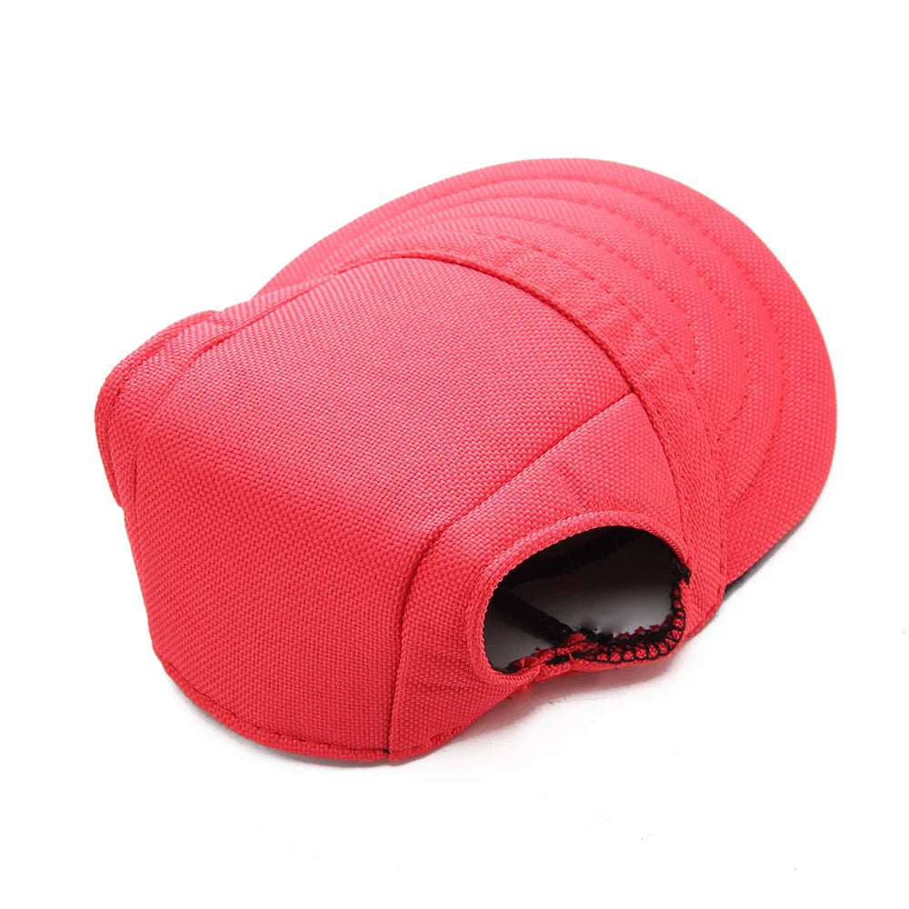 Dog Hat Summer Dog Cat Sun Hat with Ear Holes Adjustable Pet Baseball Cap for Small and Medium Dogs Cats Pet Accessories